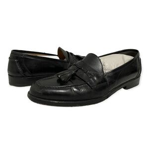 Johnston & Murphy Penny Loafers Shoes Black Leather Slip On Mens 11 M